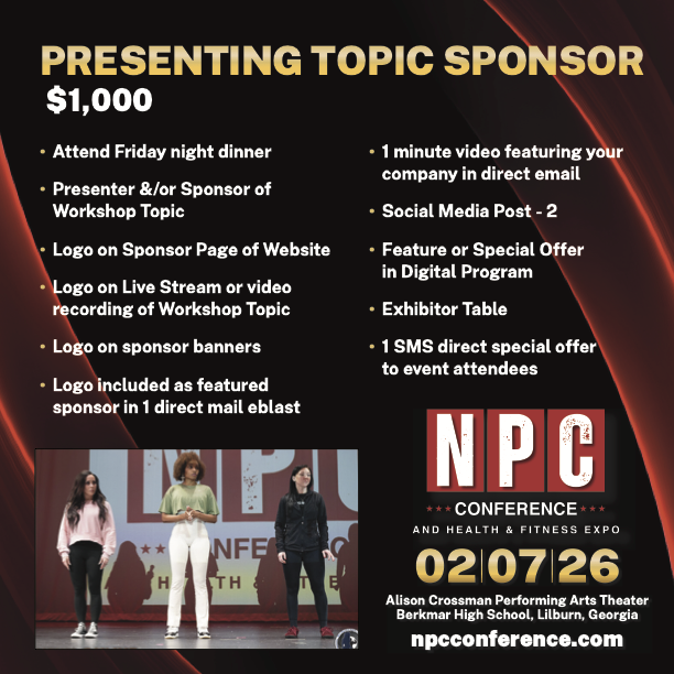 NPC Conf presenting sponsor pkg