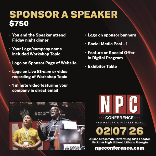 NPC Conf sponsor a speaker pkg